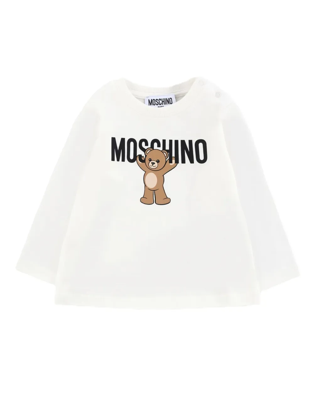 

Футболка с логотипом Moschino Kids, белый