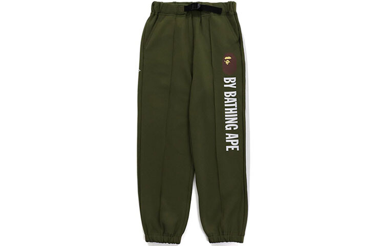 Детские трикотажные спортивные штаны A Bathing Ape, зеленый — фото 4