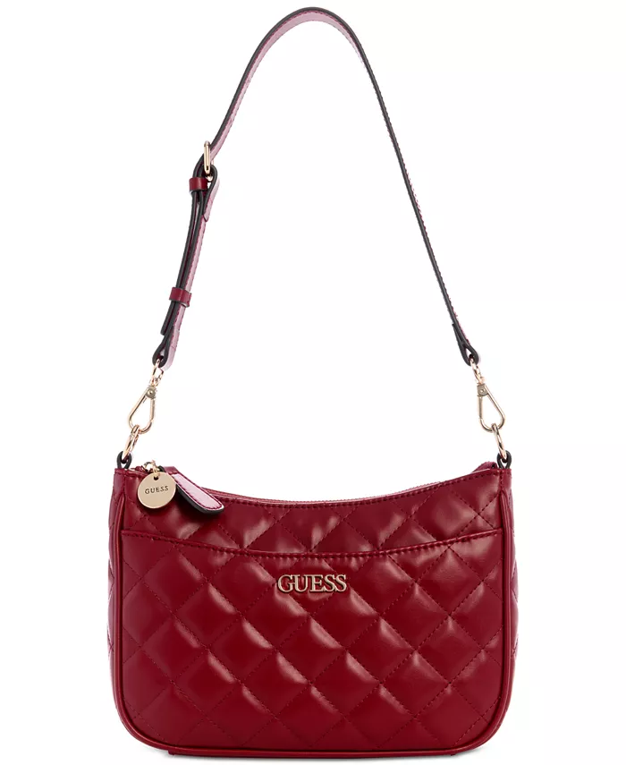 

Стеганая сумка через плечо Tinsley среднего размера GUESS, красный