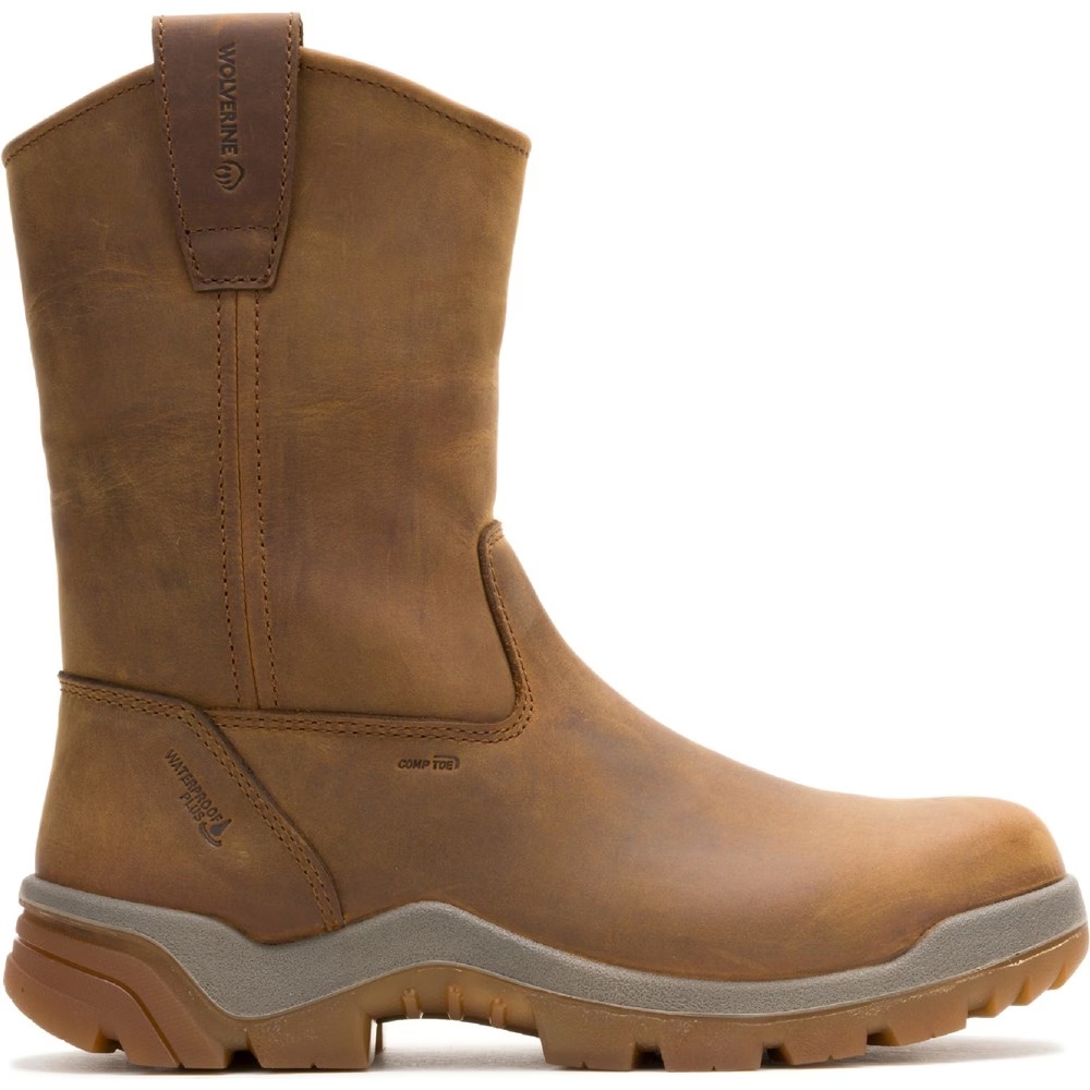 

Рабочие ботинки Vantage Hyperrest Wellington с композитным носком Wolverine, коричневый