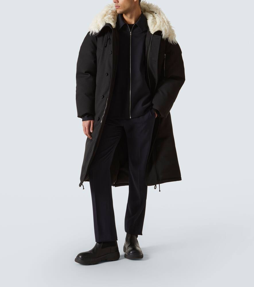 Пуховик с отделкой из искусственного меха Jil Sander, Black — фото 2