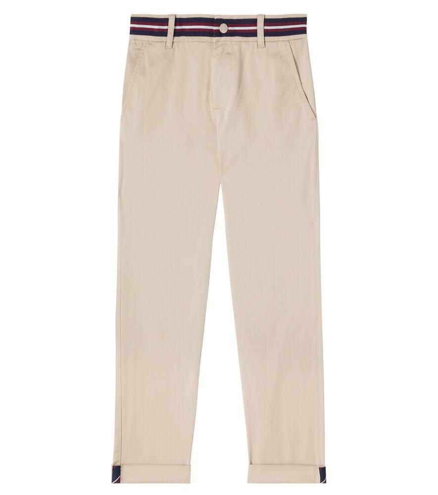 

Хлопковые чиносы Moncler Enfant, Beige