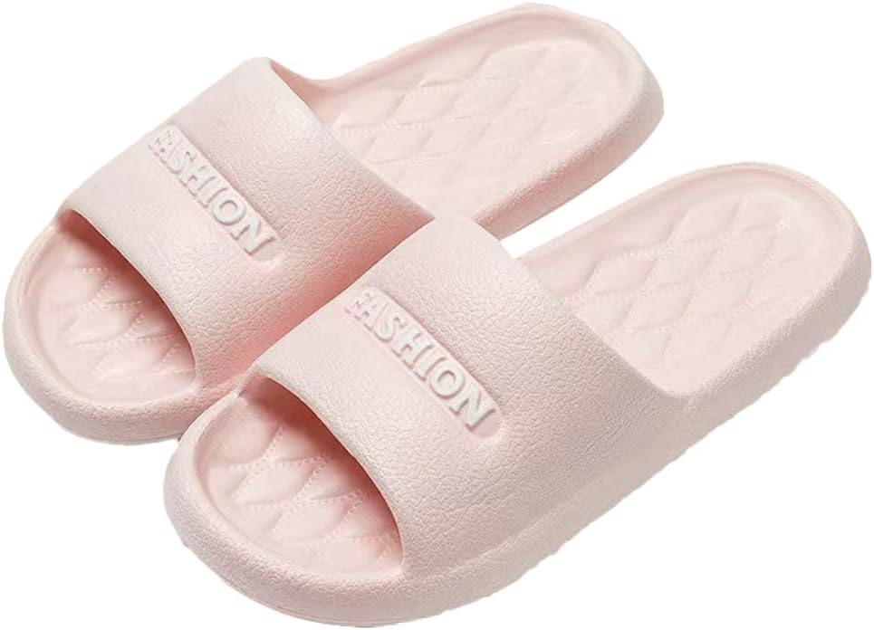 

Повседневные тапочки с подушкой для женщин и мужчин, слайдеры для восстановления, нескользящие, быстро сохнущие, для душа, ванной и улицы Rungion, розовый