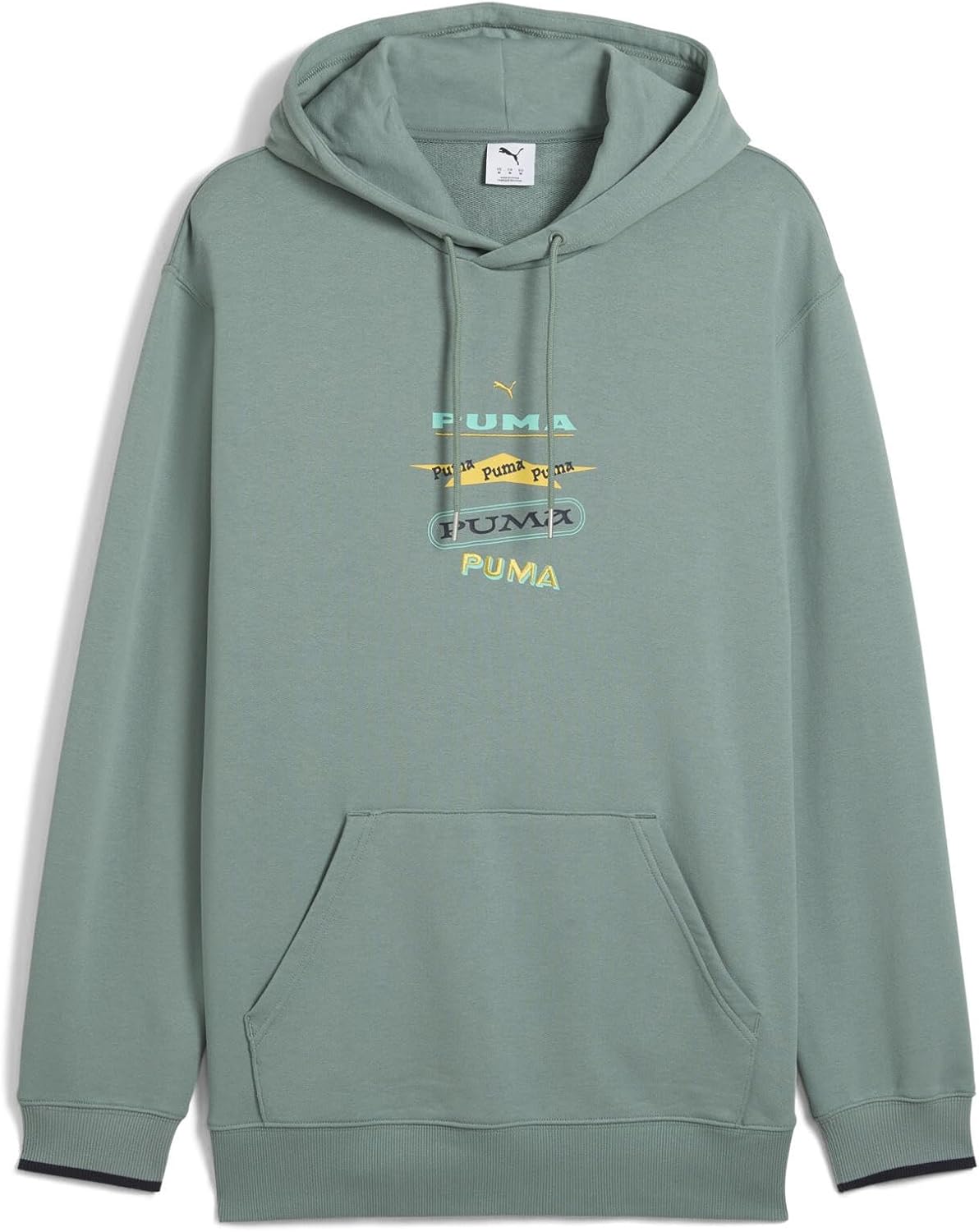 

Мужская повседневная спортивная толстовка Puma TR 631856, толстовка с графическим принтом Дорога к единству, зеленый