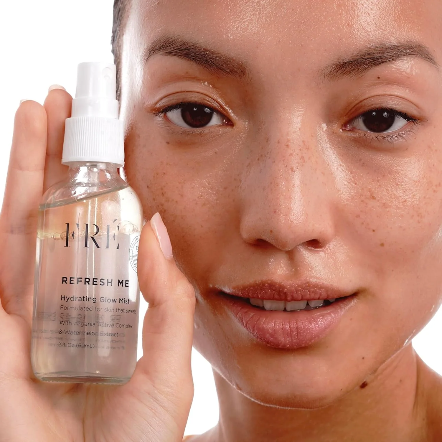FRE Skincare увлажняющий спрей для сияния, антивозрастной спрей для лица для кожи, которая потеет, с коллагеном и балансом pH, уменьшает морщины, Vegan & Cruelty-Free Fré, blue — фото 3