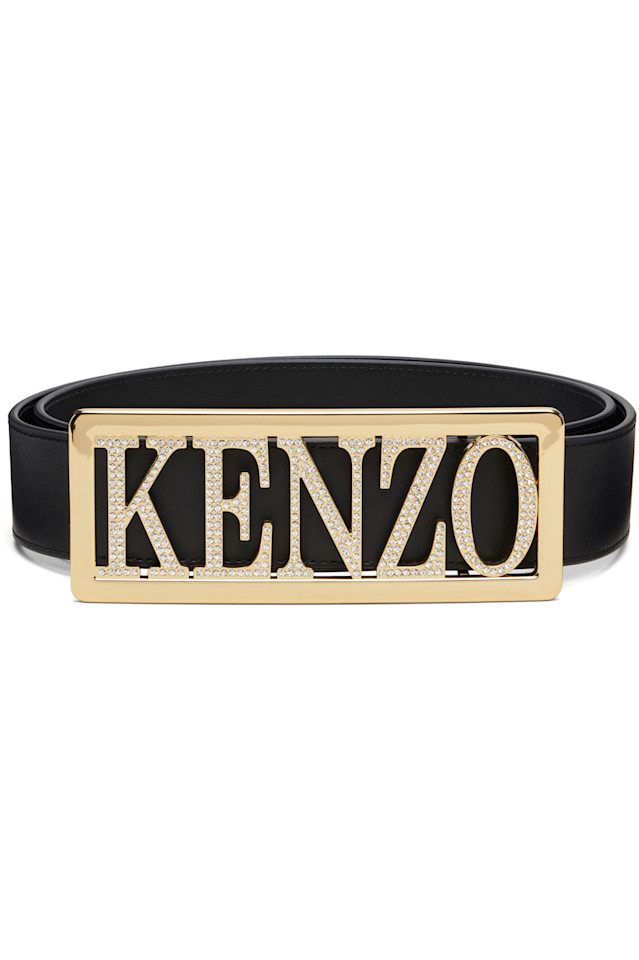 

Ремень Kenzo Paris 'Kenzo Buckle' большого размера, черный