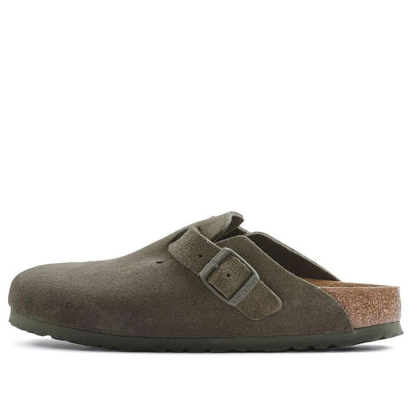 

Кроссовки boston suede leather regular 'suede moss green' Birkenstock, зеленый