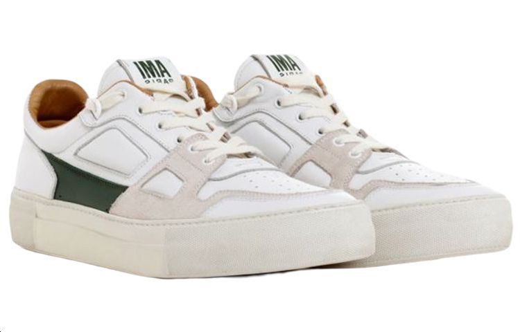 De Coeur Low Top Стильные скейтбординговые кроссовки Унисекс Белый Зеленый AMIPARIS — фото 4