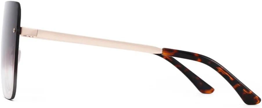 

Модные женские и мужские солнцезащитные очки большого размера в винтажном стиле, солнцезащитные очки-щитки с защитой от УФ-излучения UV400 VVTWSSW, C2 Gradient Brown