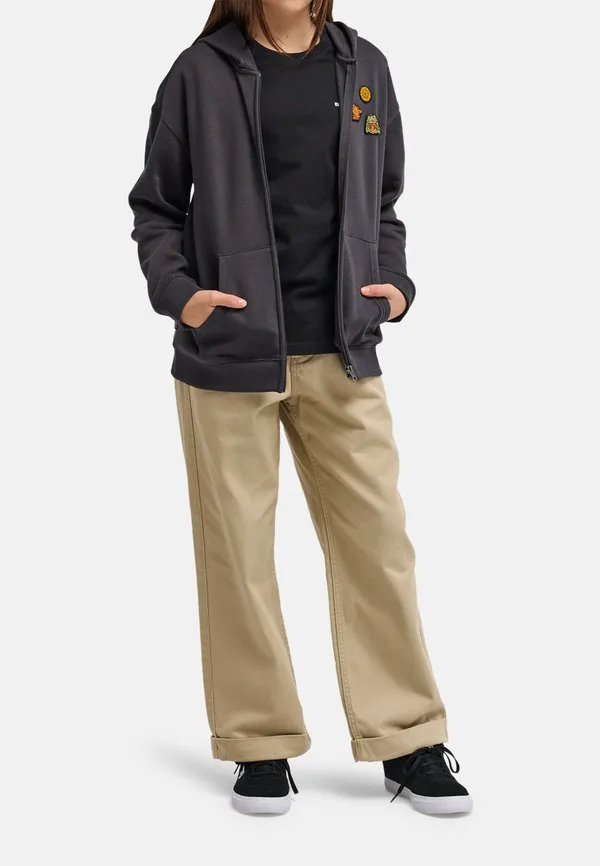 Толстовка на молнии с вышивкой timber icon kapuzenpulli mit reissverschluss Element, Light Grey