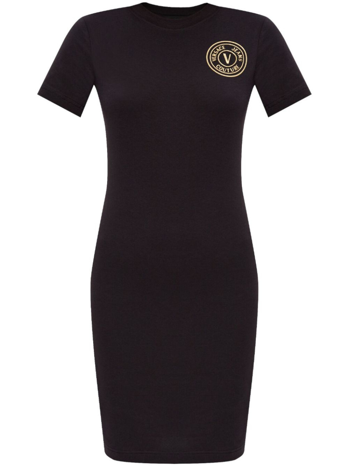 

Versace Jeans Couture платье с логотипом V-Emblem, черный