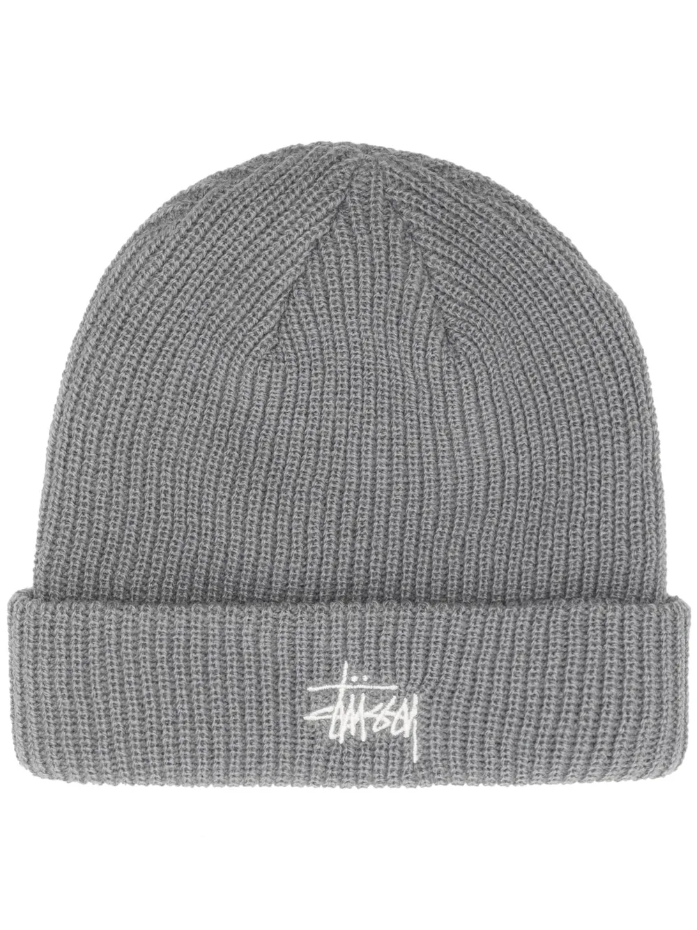 

Шапка бини с логотипом Stüssy, серый