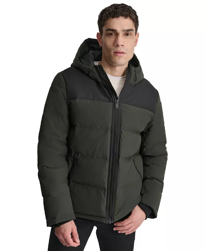 

Мужская утепленная куртка Mixed-Media DKNY, зеленый