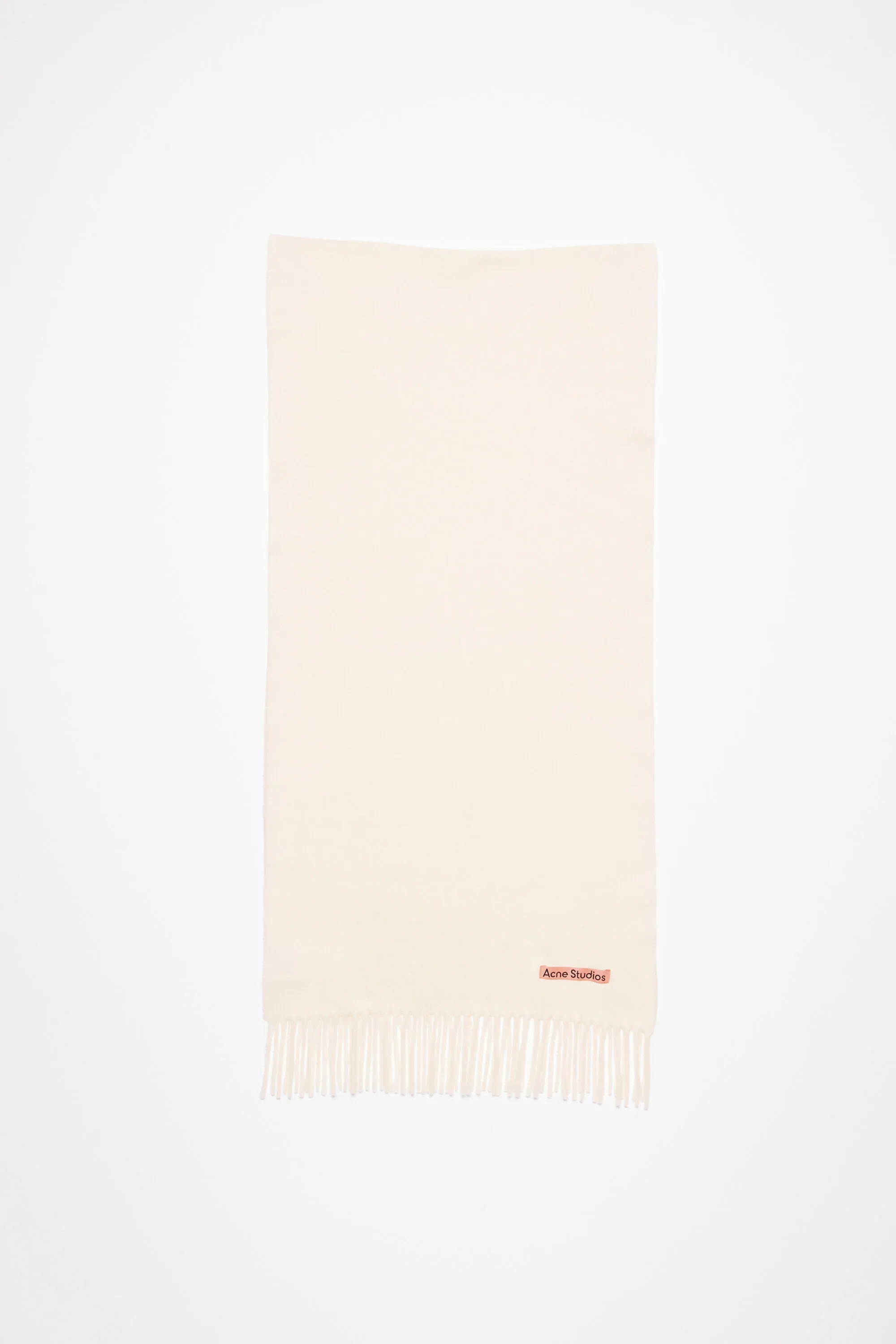 

Шерстяной шарф с бахромой – узкий Acne Studios, Warm white