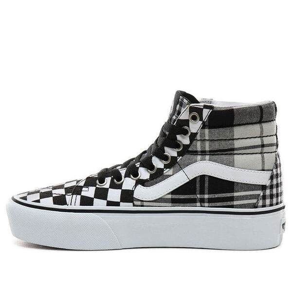 

Кроссовки sk8-hi platform 'plaid checkerboard' Vans, белый