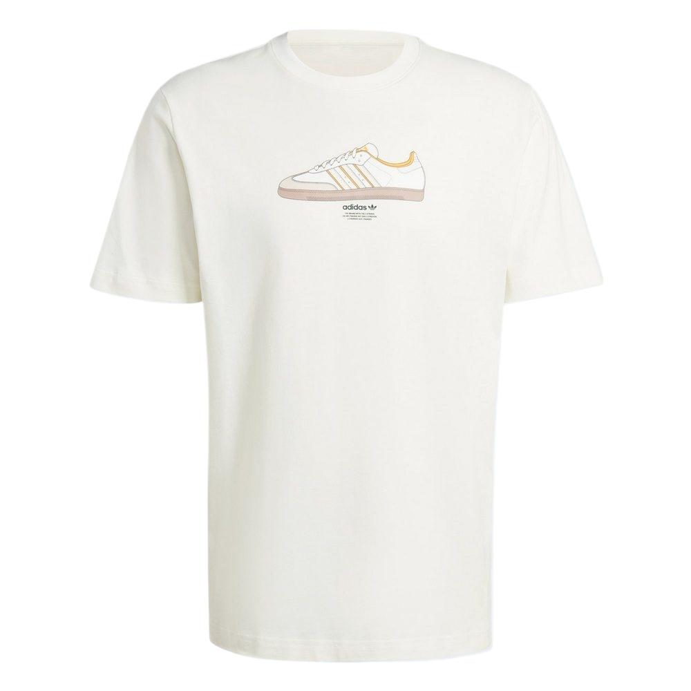 Футболка TS SPORT 3 мужская бежевая Adidas Originals, серо-белая — фото 2