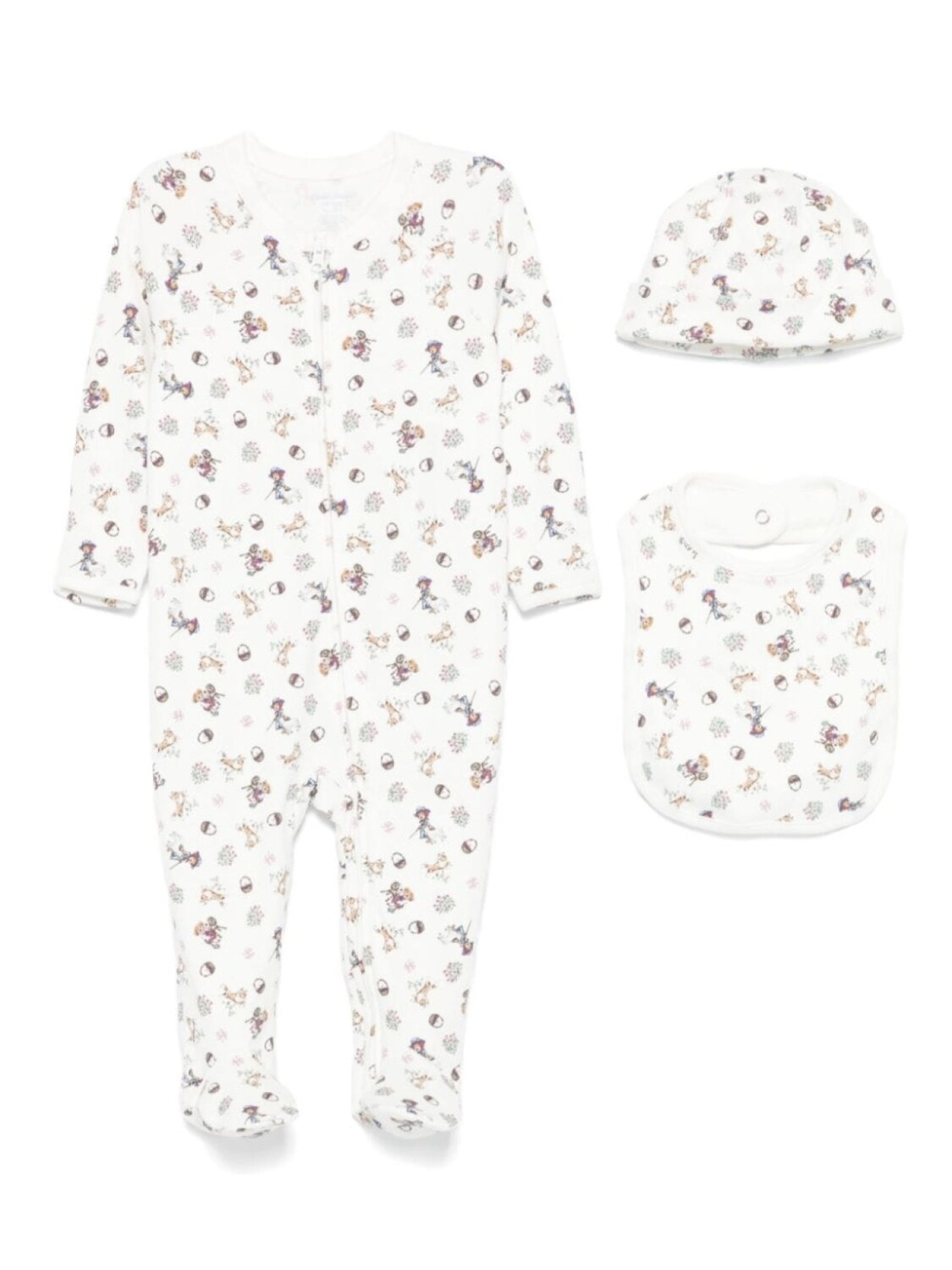 

Ralph Lauren Kids комплект Polo Bear с комбинезоном, нейтральный цвет