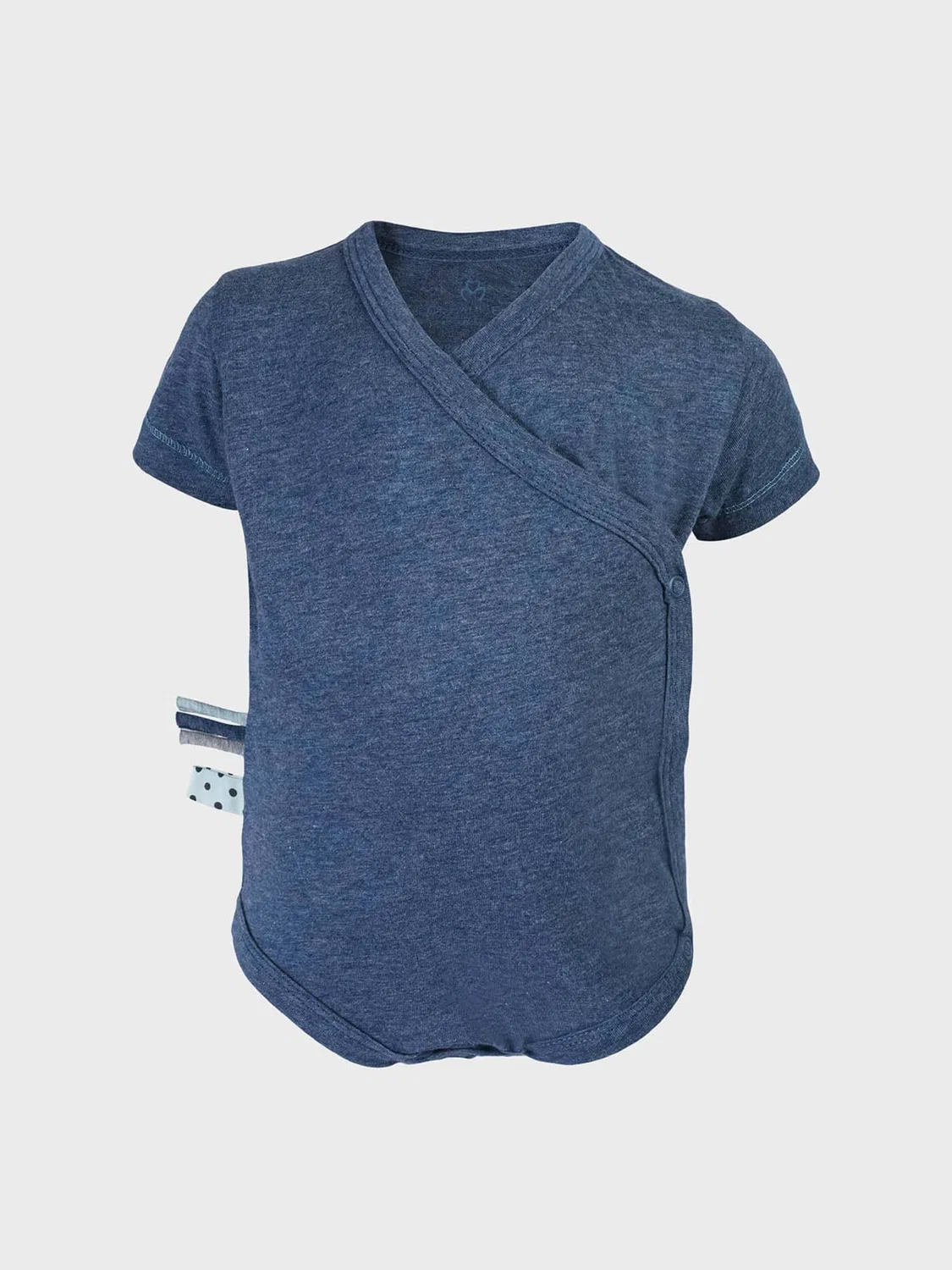 Комбинезон/боди 'OrganicEra Organic Baby S/S Kimono Body' Organicera, Indigo