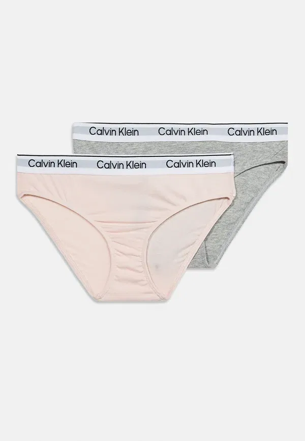 Трусы 2 шт Calvin Klein Underwear, серебристый пион/серый меланж