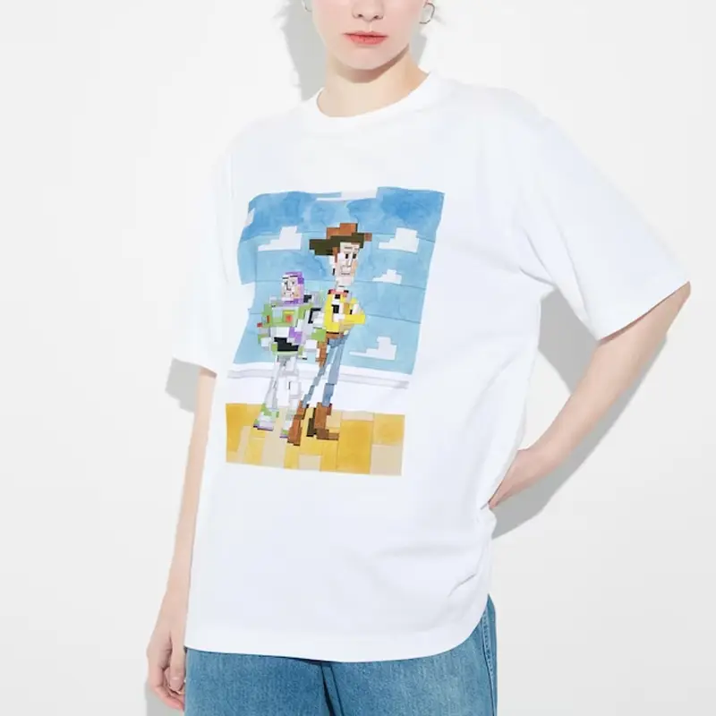 Футболка X Disney Co-branded SS23 унисекс белая Uniqlo, белый — фото 2