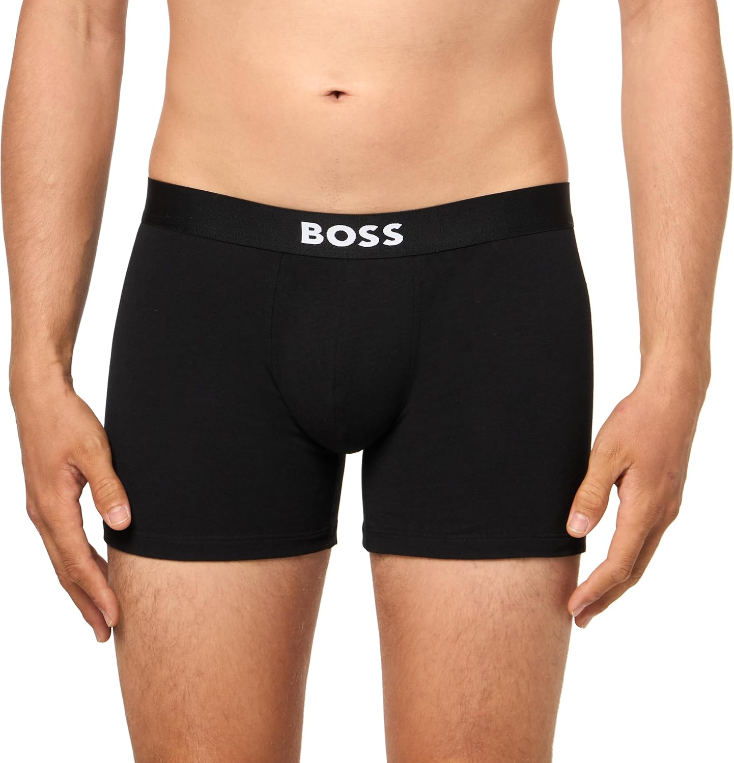 BOSS мужские боксеры Bold Logo 3 Pack Smooth, Kalamata Green/Asphalt Grey/Navy — фото 2