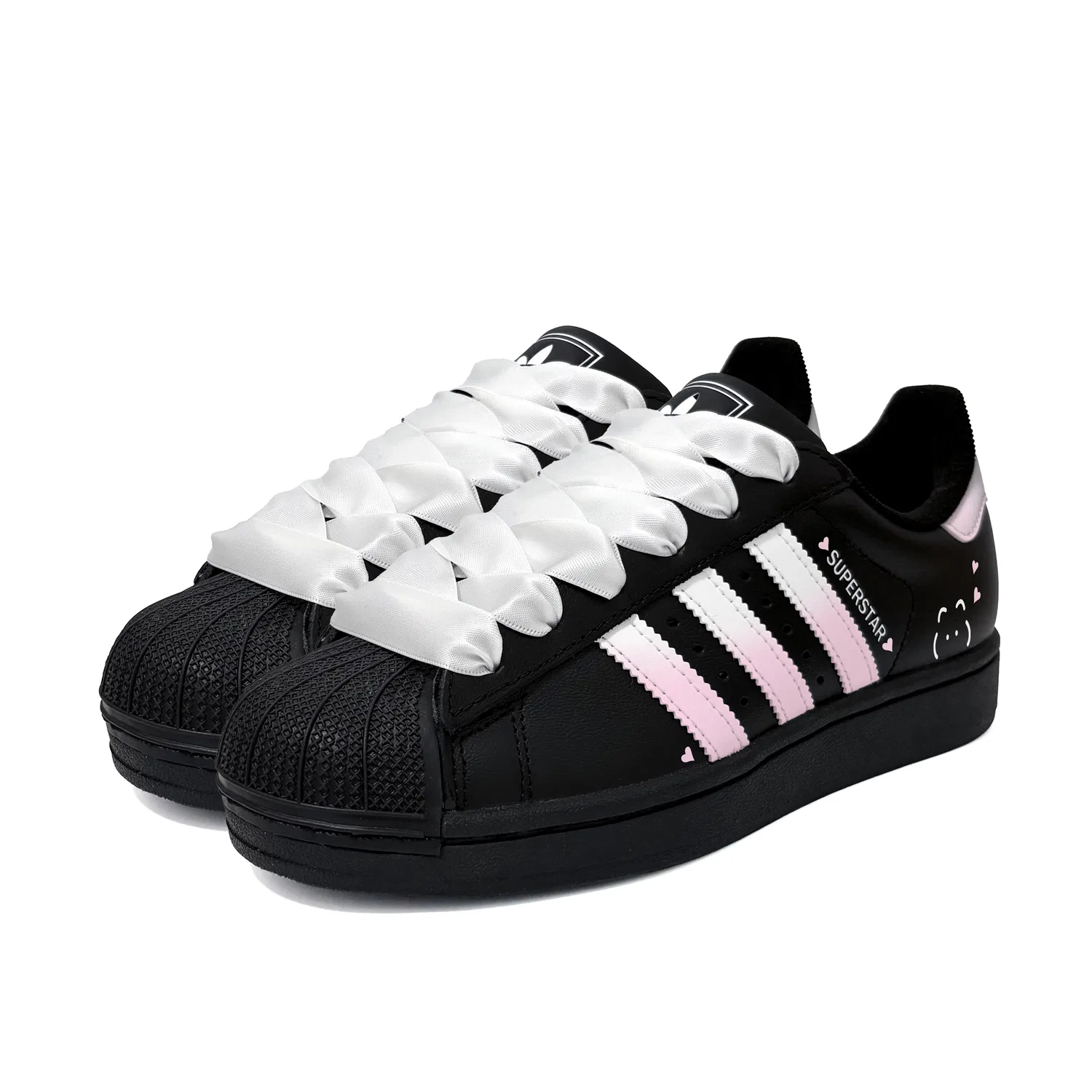 Кеды для скейтбординга детские Adidas Originals Superstar 2 черные — фото 4