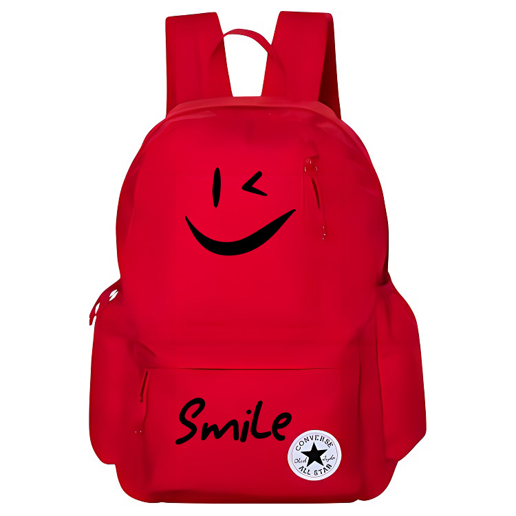 

Converse Полиэстеровый баскетбольный рюкзак среднего размера унисекс красный, Smile