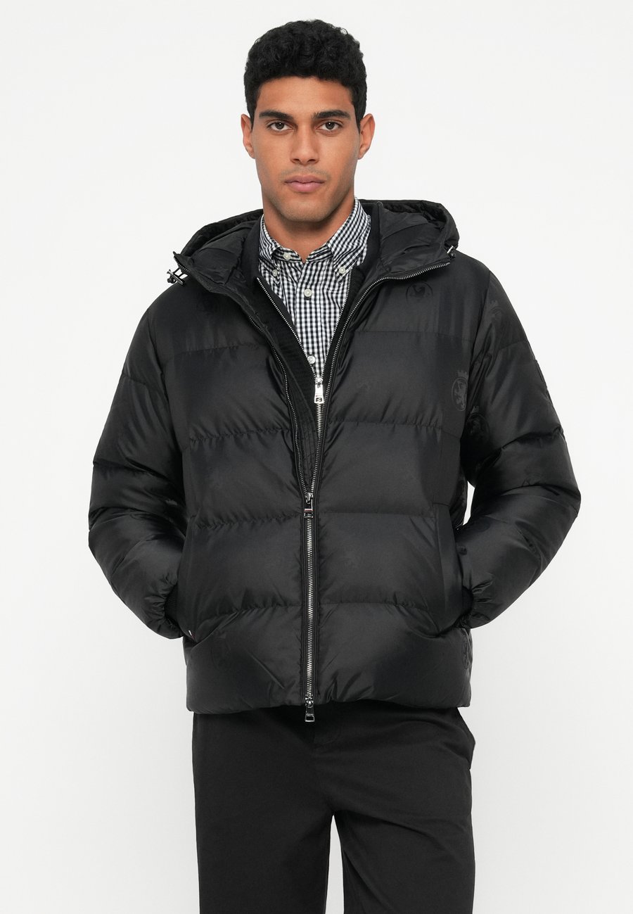 Куртка Tommy Hilfiger CREST HOODED PUFFER, Black — фото 4