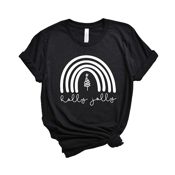 

Футболка с принтом Holly Jolly Rainbow Simply Sage Market, Black, Черный, Футболка с принтом Holly Jolly Rainbow Simply Sage Market, Black