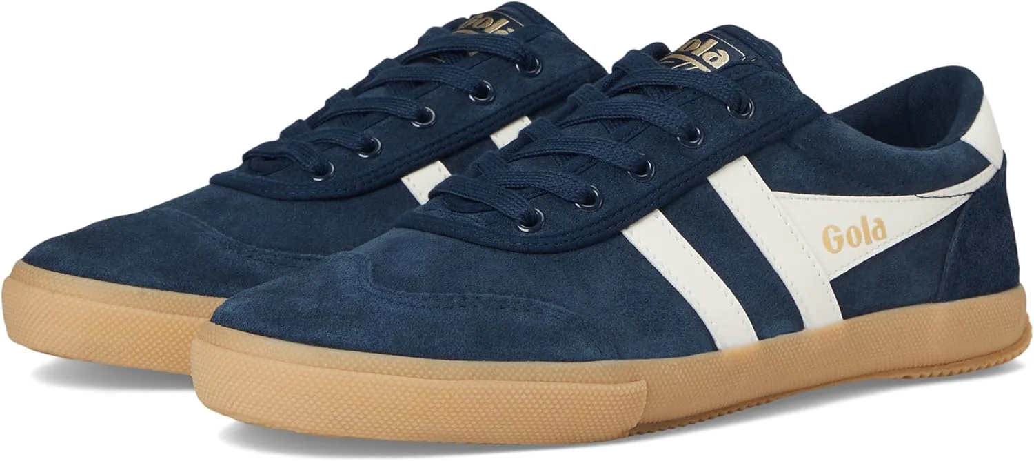 Кроссовки Gola Mens Badminton Suede, темно-синий/белый — фото 4