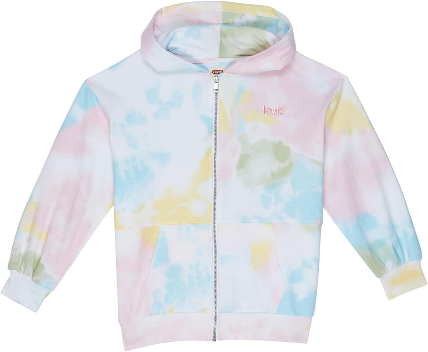 

Худи Levi'S Oversized Zip-Up Hoodie, цвет Sunny Tie-Dye