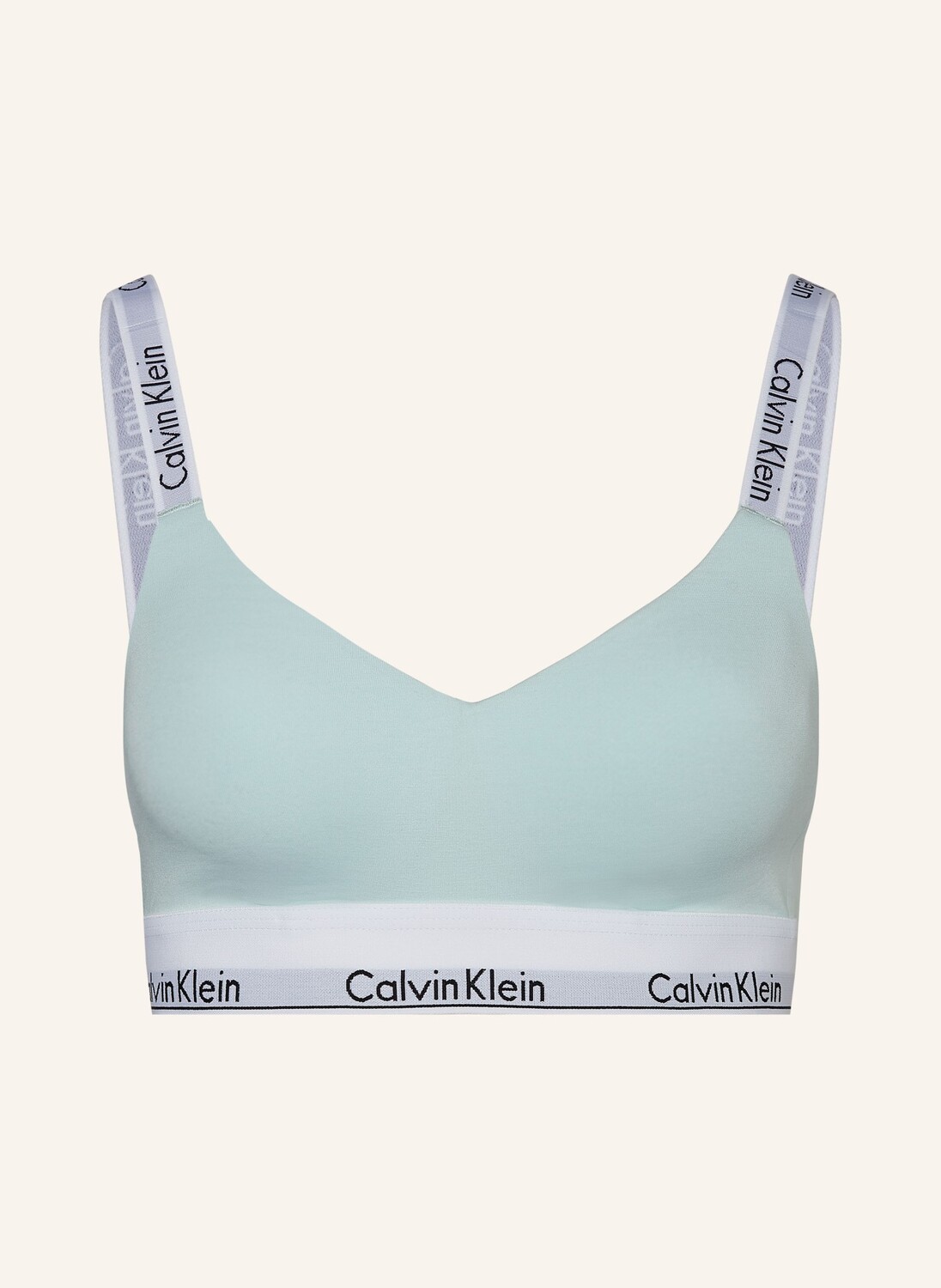 

Бюстье современный хлопок Calvin Klein, цвет MINT/WEISS
