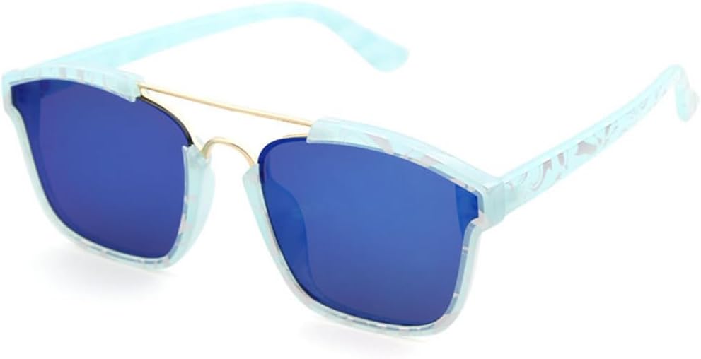 

Солнцезащитные очки с защитой UV400 | Зеркальные линзы, плоская верхняя часть, цветные линзы | Для женщин и мужчин, для занятий спортом на открытом воздухе и вождения DSVIGF, 08