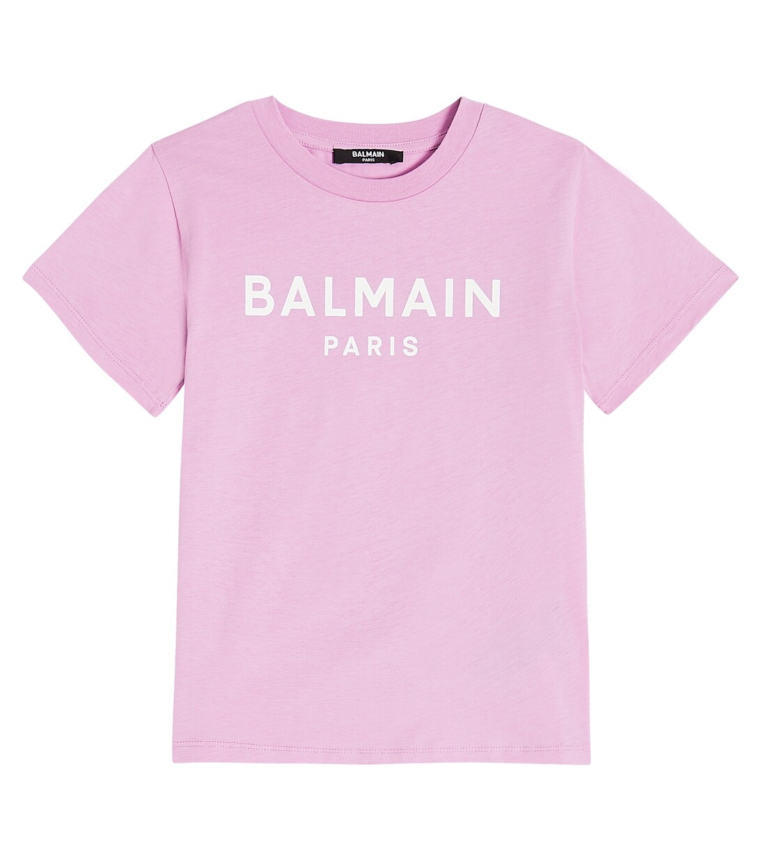 

Футболка из хлопкового джерси с логотипом Balmain, фиолетовый