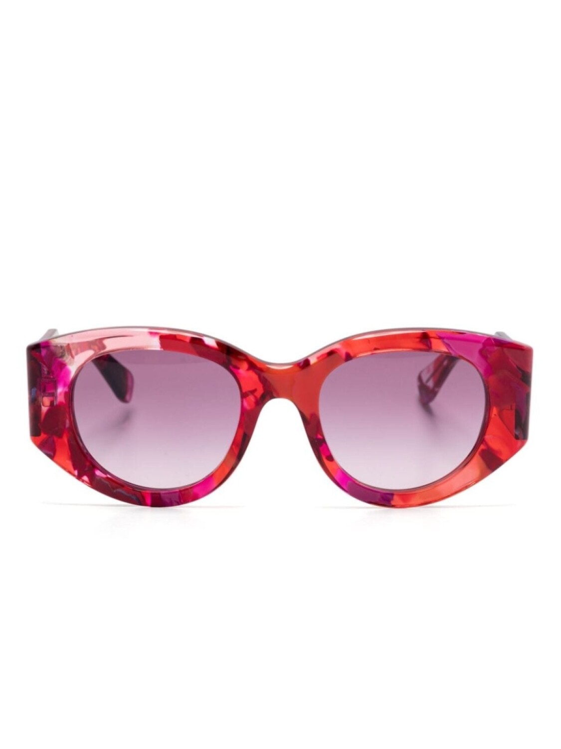 

Солнцезащитные очки с мраморным узором Chloé Eyewear, красный