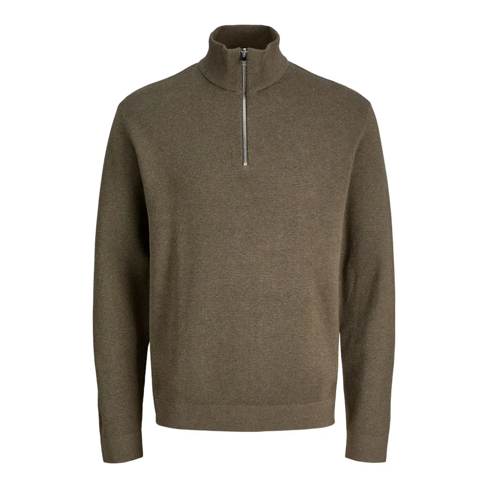 

Свитер Jack & Jones Milano Stitch с половинной молнией, зеленый