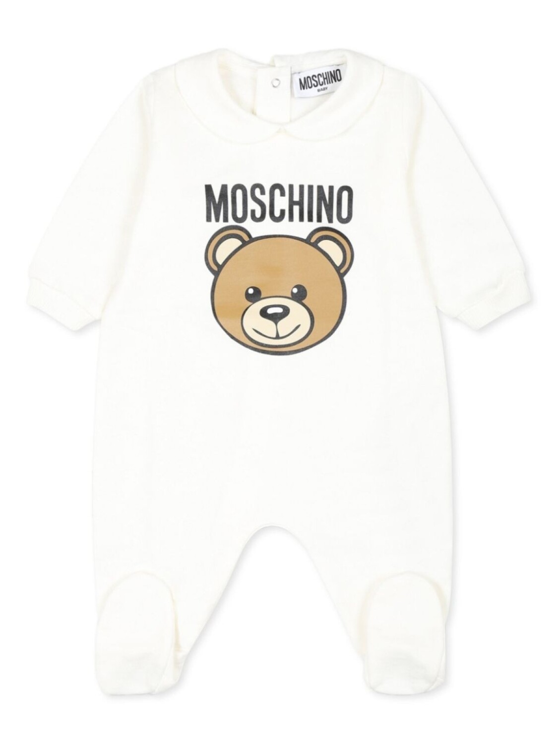 

Moschino Kids принт плюшевого мишки babygrow, белый