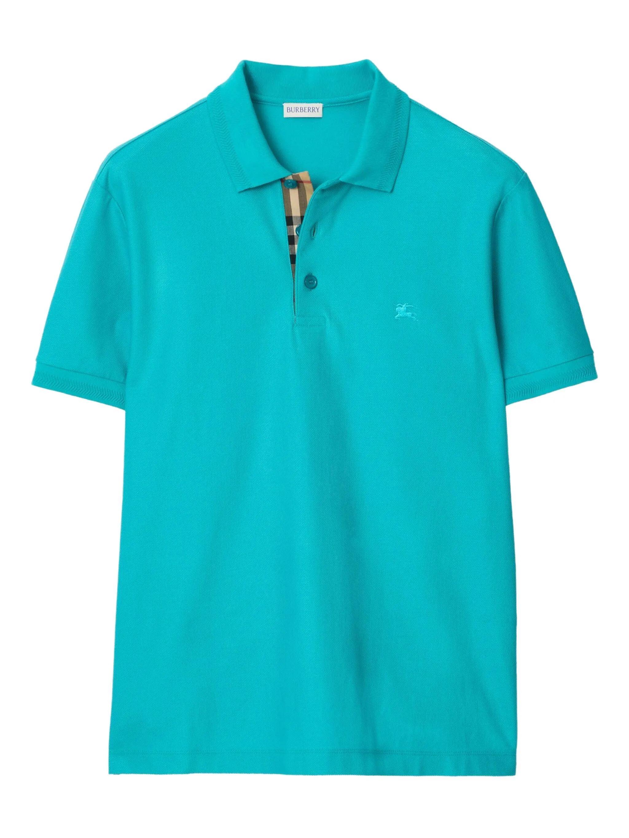 

Рубашка поло с вышивкой и логотипом Burberry, синий
