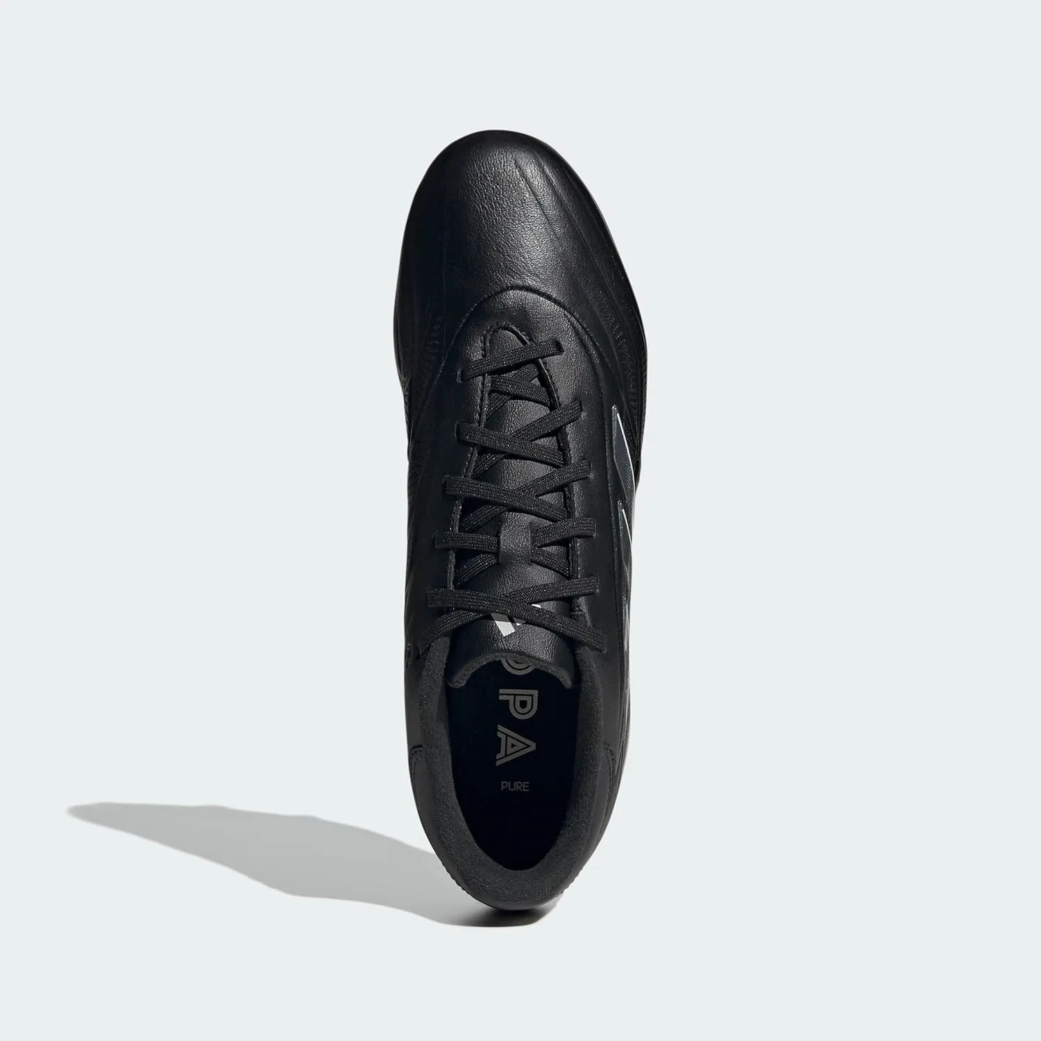 Футбольные бутсы Adidas Mens Copa Pure 2 League для твердого грунта с шипами, белые, черный/серый — фото 3
