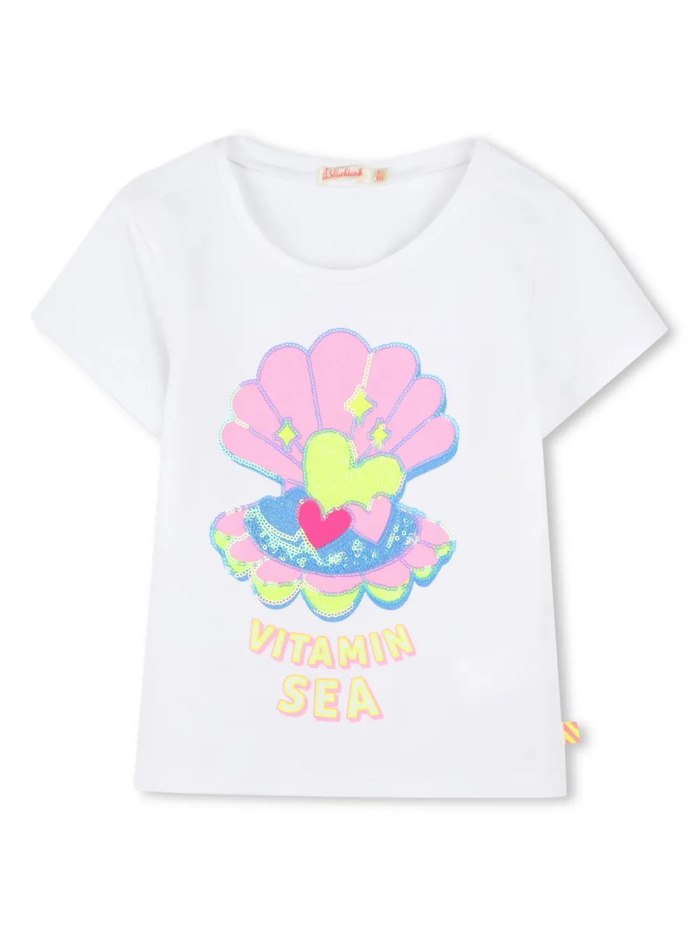 

Футболка с пайетками Billieblush, белый