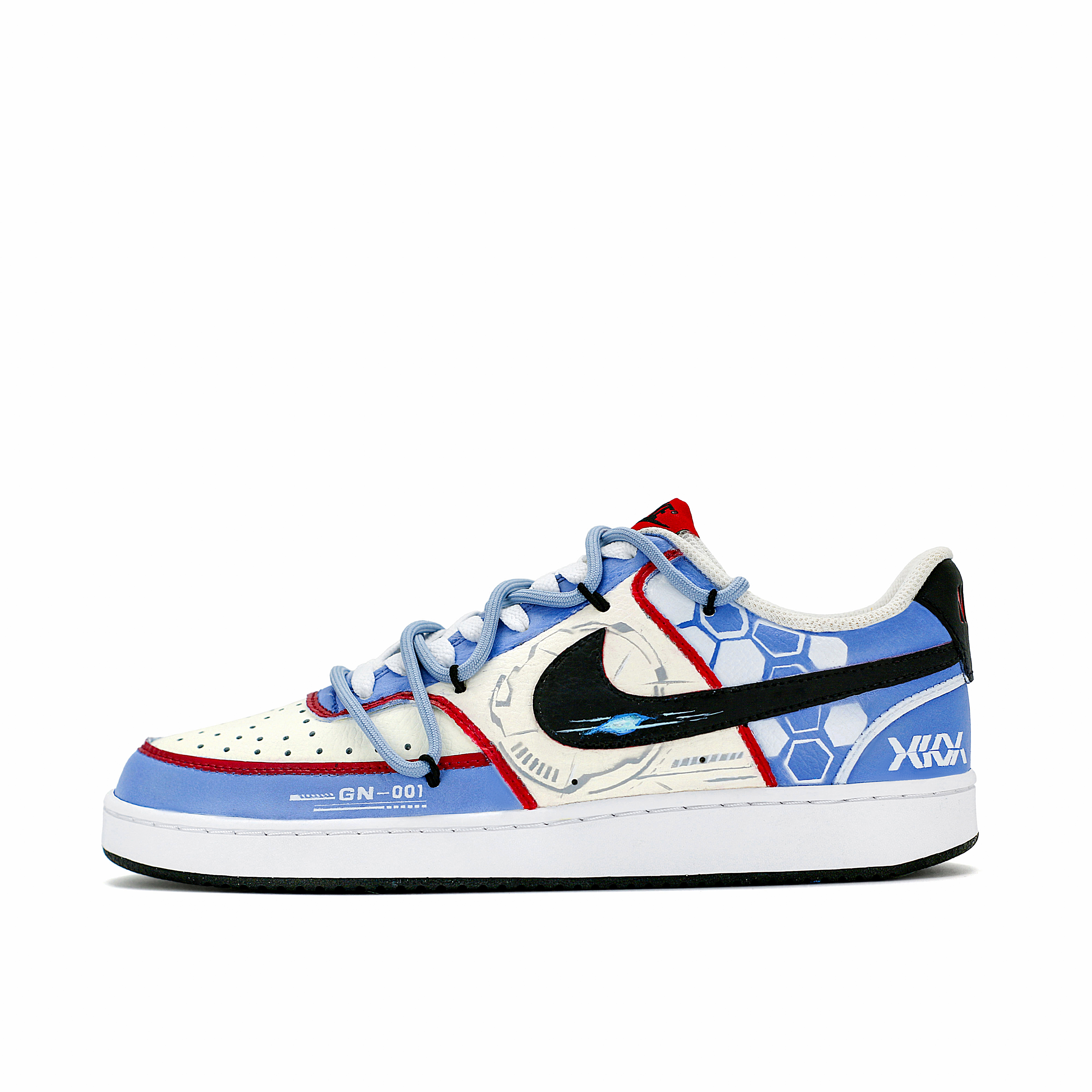

Nike Кроссовки Court Vision 1 Gundam Angel Abrasion Resistant Balance Low Top для скейтбординга, мужские, синие