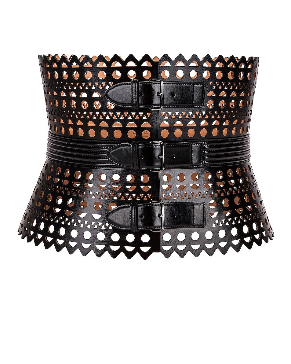 

Ремень Alaïa Corset, нуар
