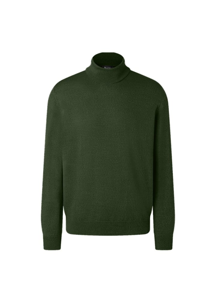 

März Зеленый свитер с высоким воротником и длинными рукавами