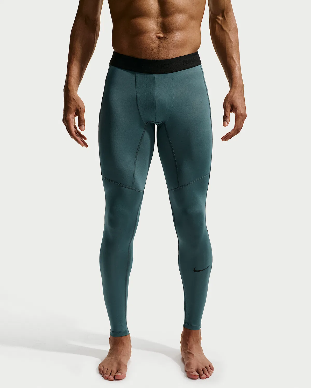 Мужские фитнес-лосины Nike Pro Dri-FIT, Mineral Slate/Black — фото 2