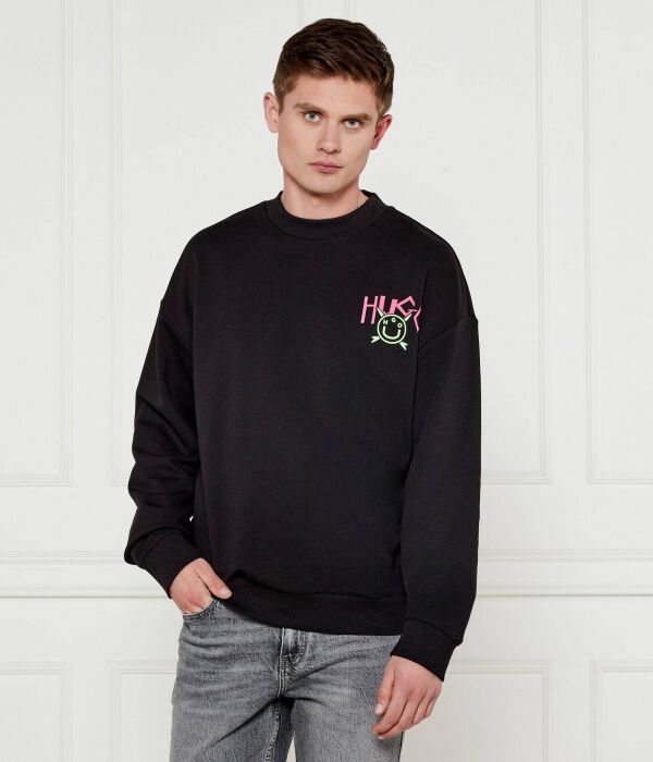 

Свитер черный Regular fit frotinis audinys Hugo Blue, черный