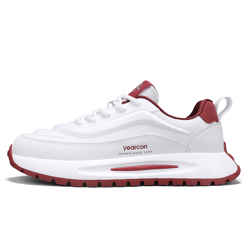 

Низкие повседневные туфли мужские YEARCON, White/Dark Red