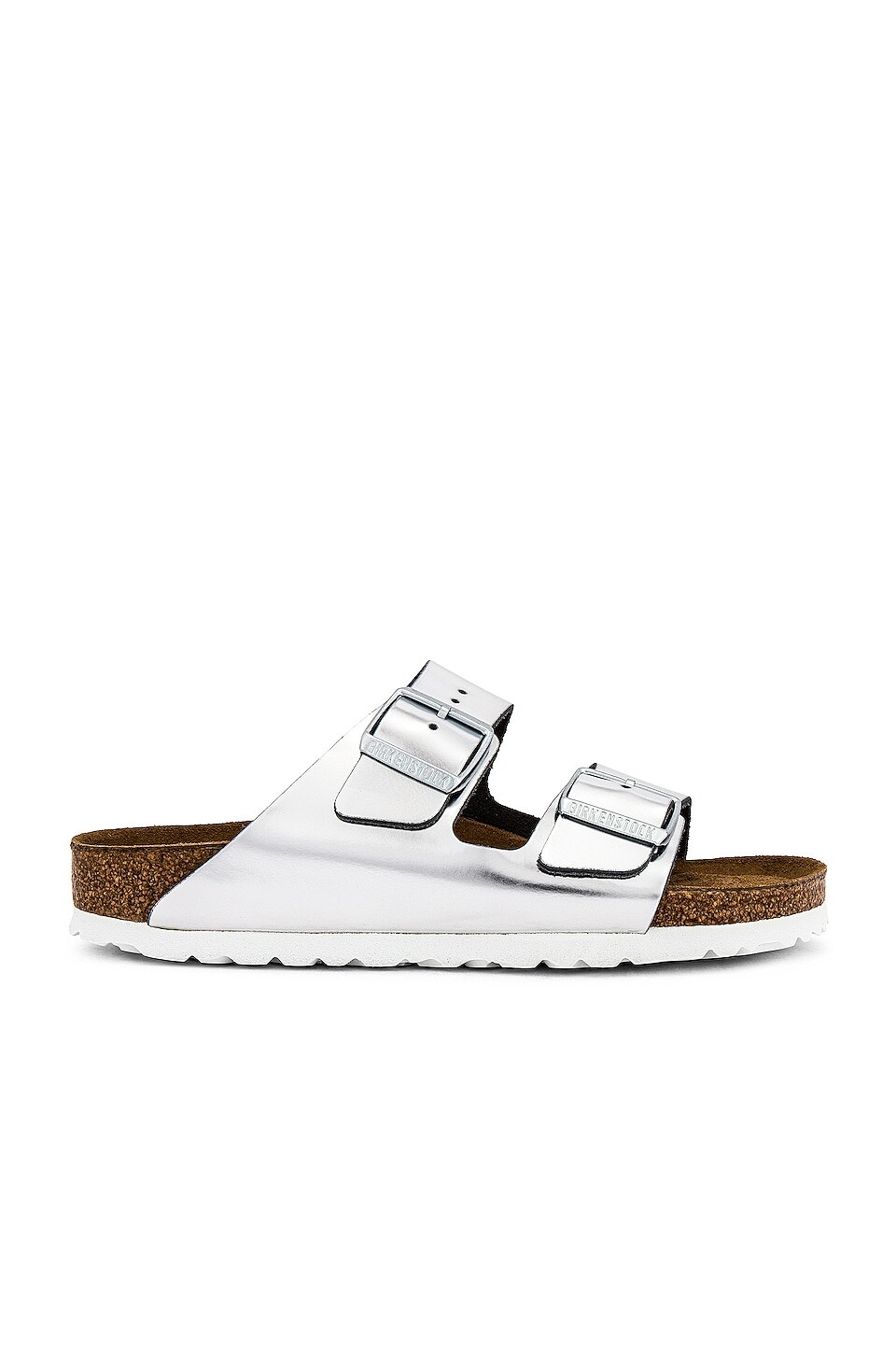

Сандалии BIRKENSTOCK Arizona Soft Footbed, цвет Metallic Silver