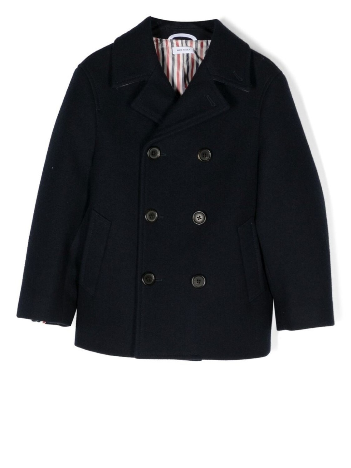 

Thom Browne двубортный бушлат, синий