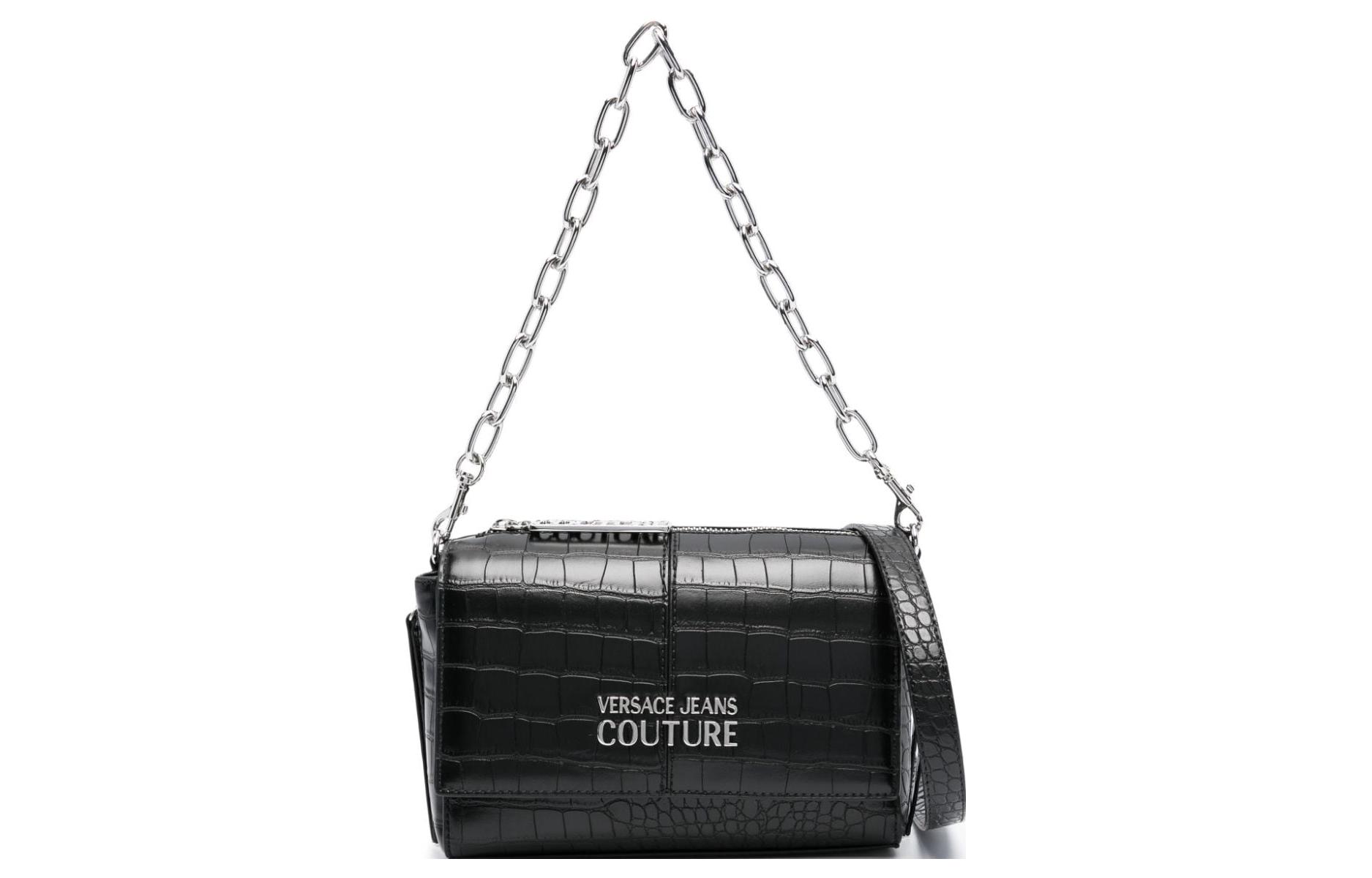 

VERSACE JEANS COUTURE Полиэстеровая женская сумка через плечо черная