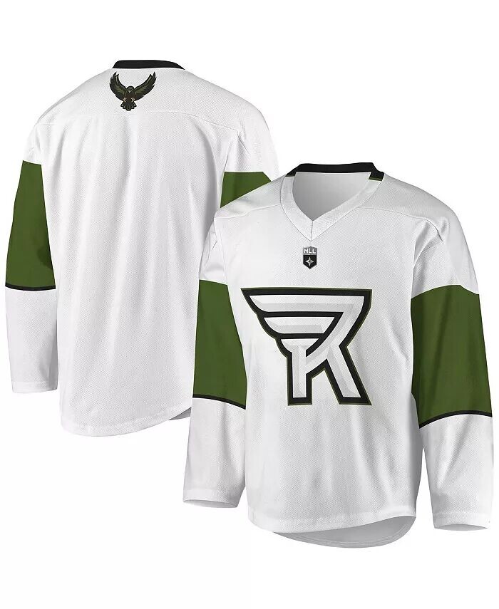 

Бело-зеленая футболка Big Boys Rochester Knighthawks Adpro Sports, черный